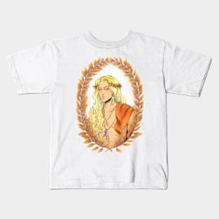 Apollon Olympian God Greek Mythology Wreath Style Kids T-Shirt